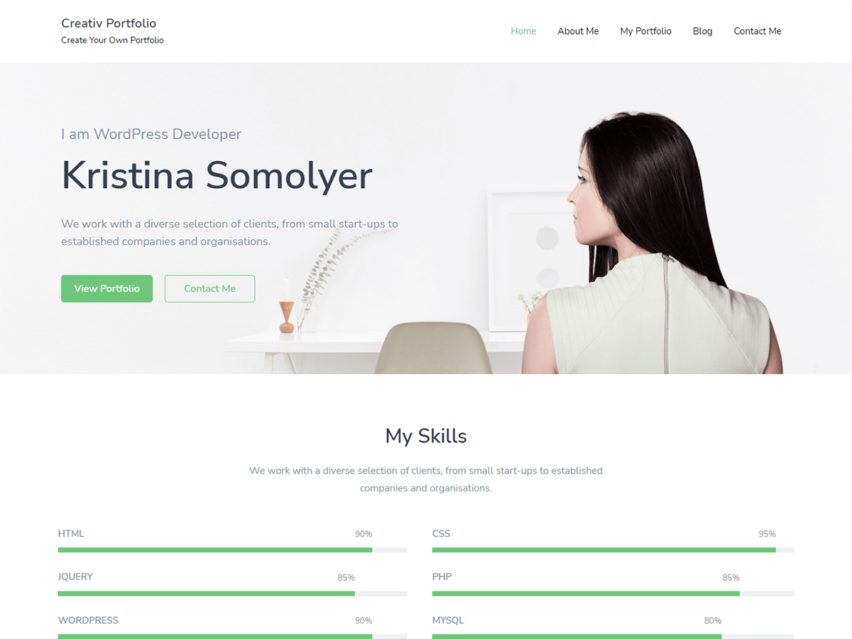 Creativ Portfolio Screenshot