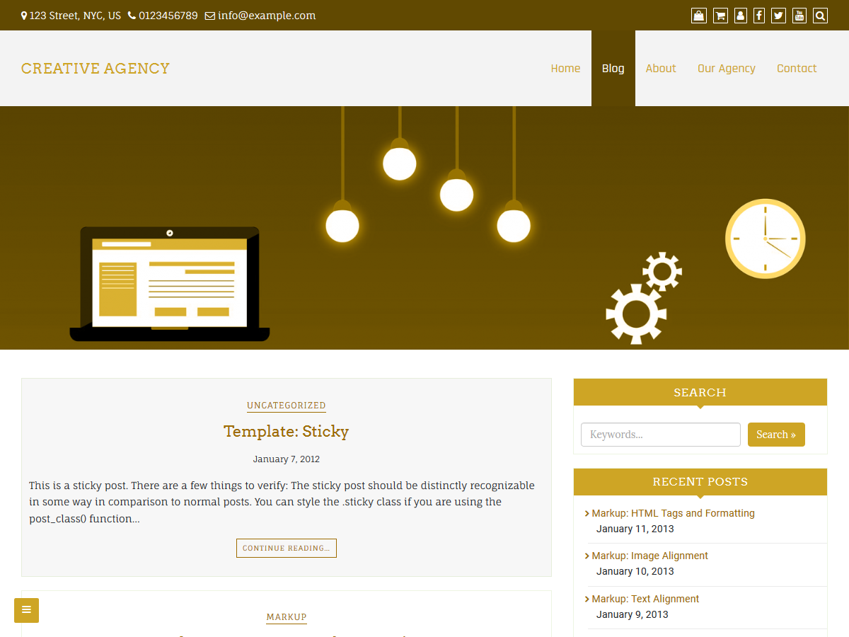 Creative Agency Screenshot