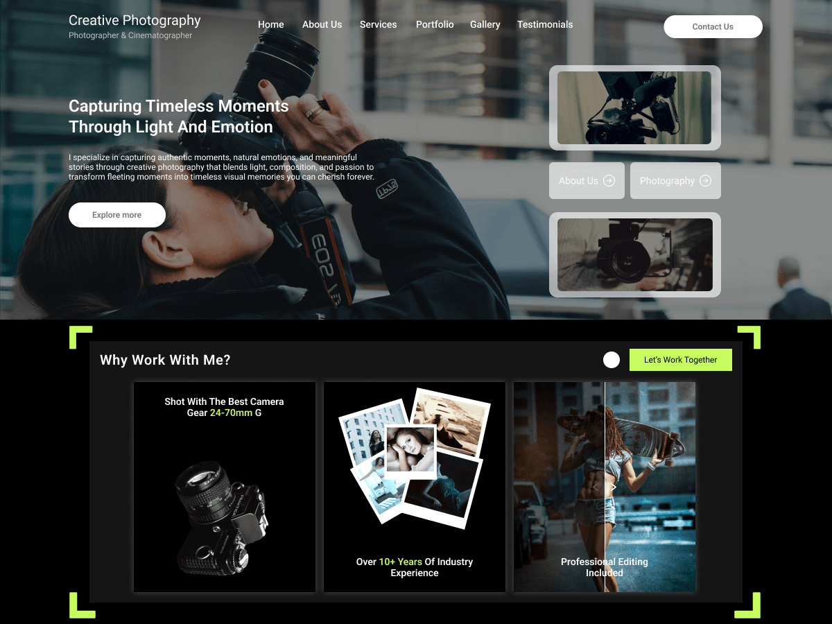 Creative Photography Screenshot