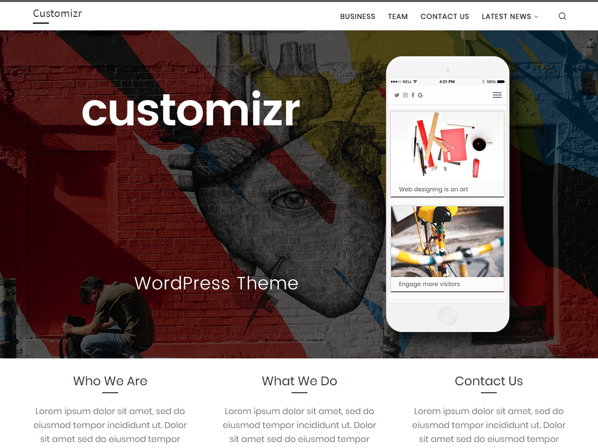 Customizr Free WordPress Theme by nikeo