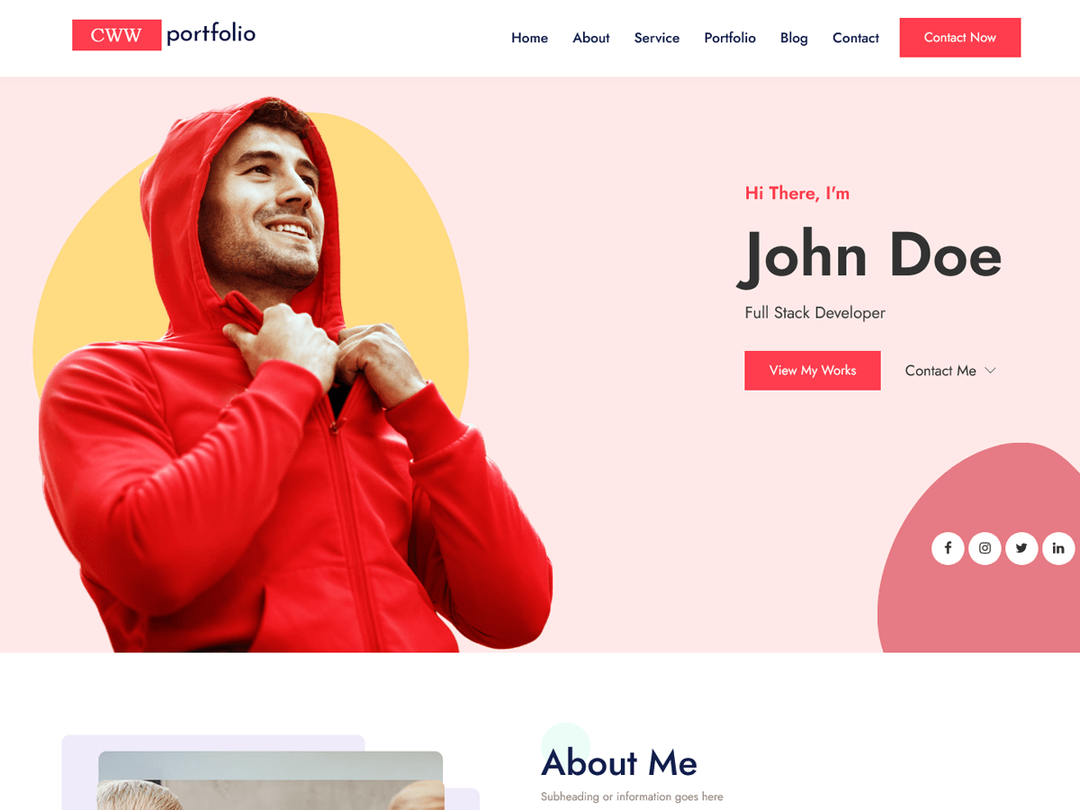 CWW Portfolio screenshot