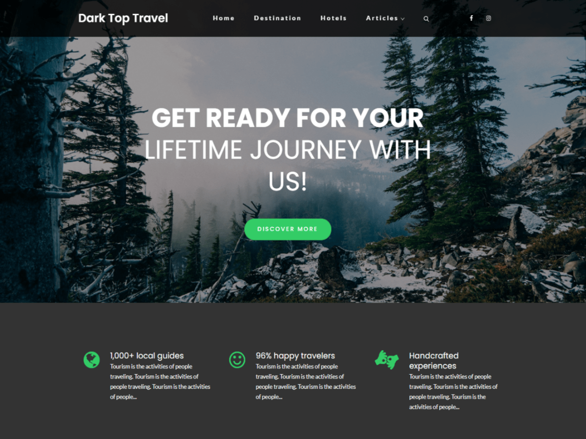 Dark Top Travel Screenshot