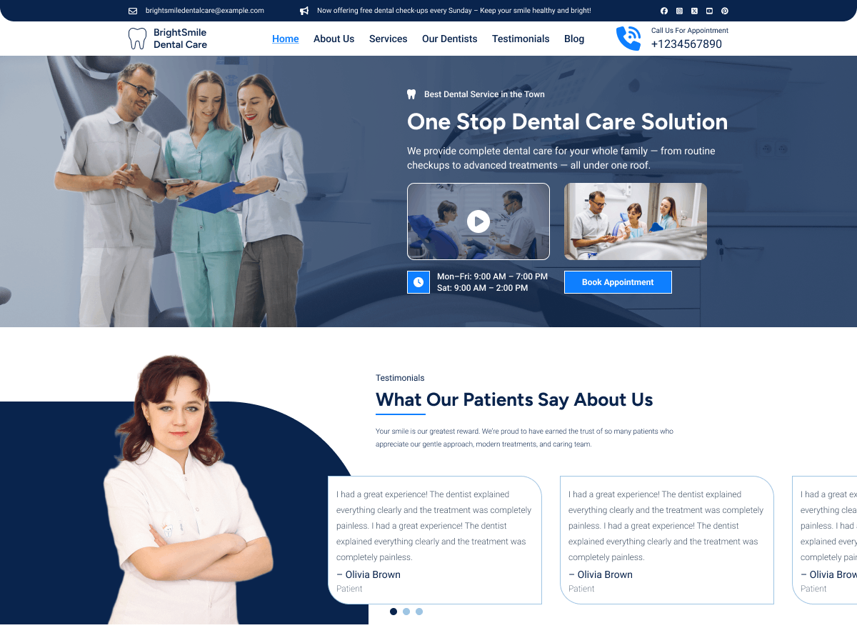 Dentistry Hospital screenshot