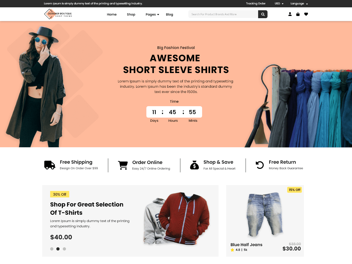 Designer Boutique Shop screenshot