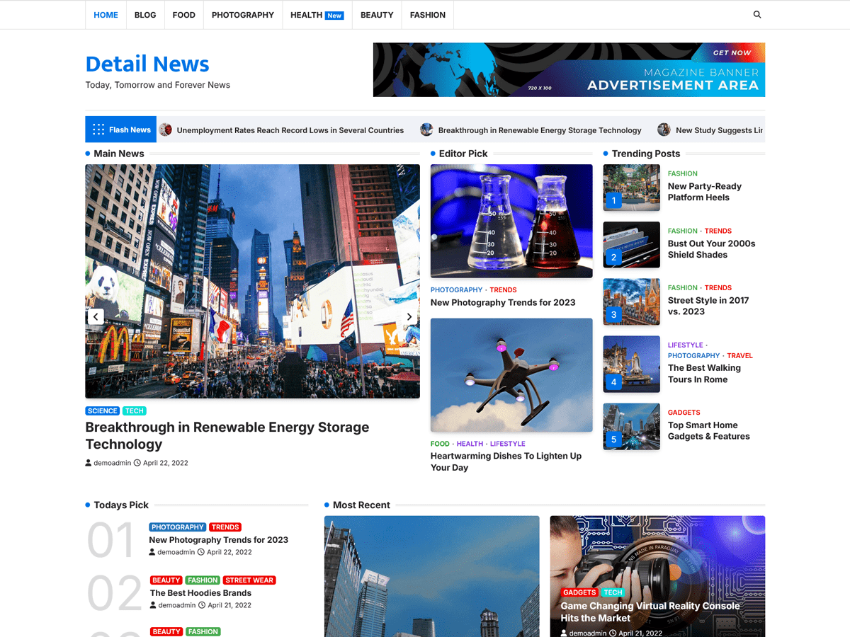 Detail News Screenshot