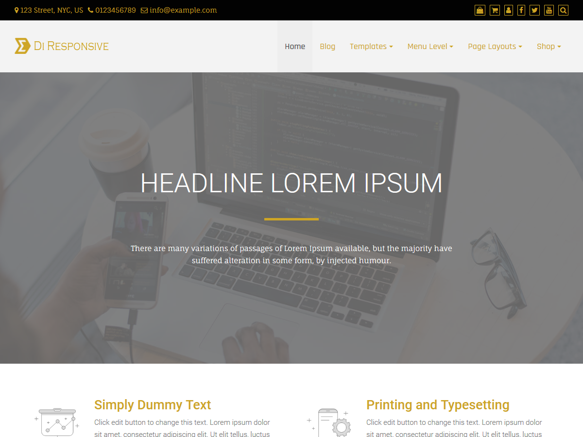 Di Responsive screenshot
