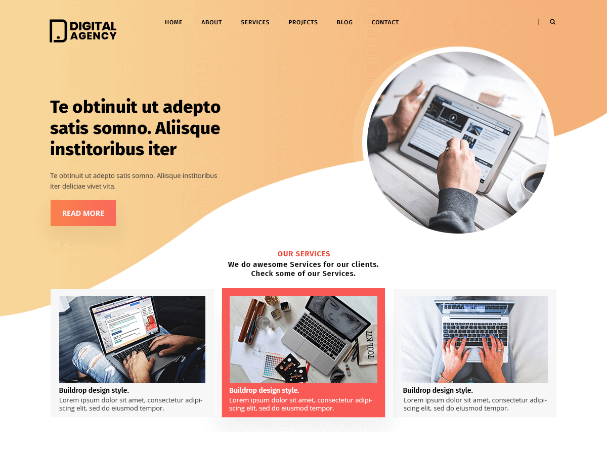 Digital Agency Lite screenshot