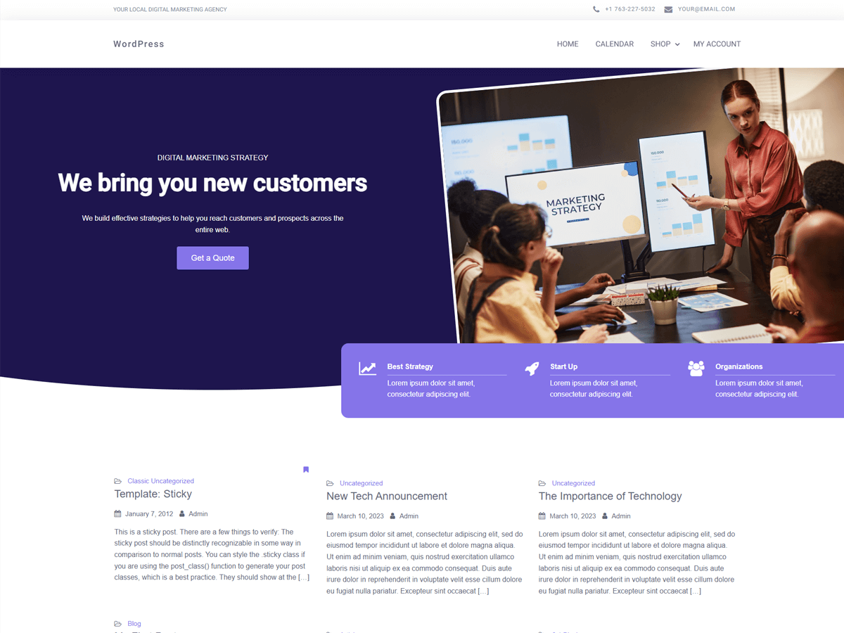 Digital Marketing Blog Screenshot