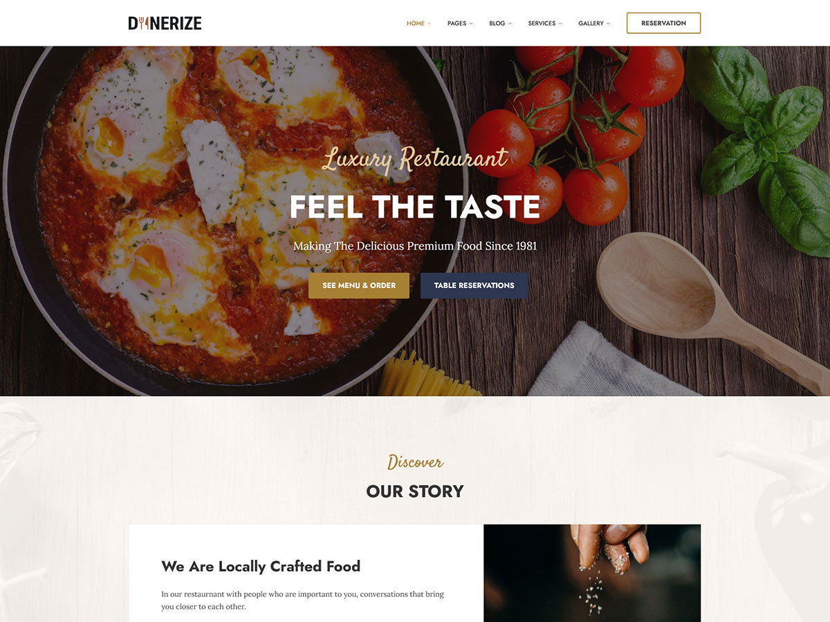 Dinerize screenshot