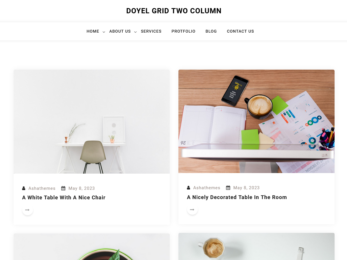 Doyel Grid Two Column Screenshot