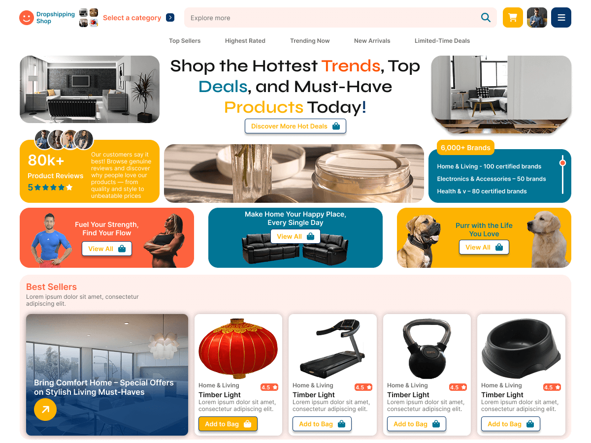 Dropshipping Shop screenshot
