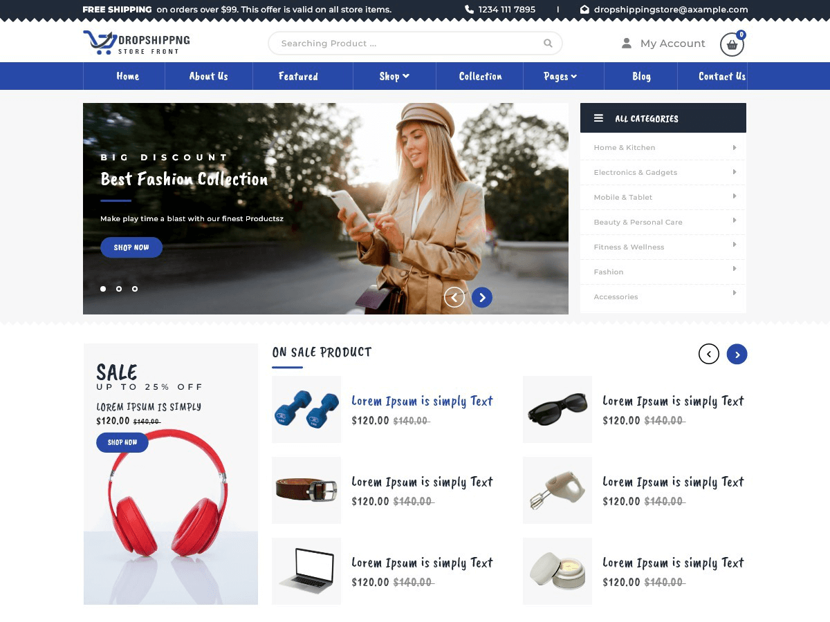 Dropshipping Storefront screenshot