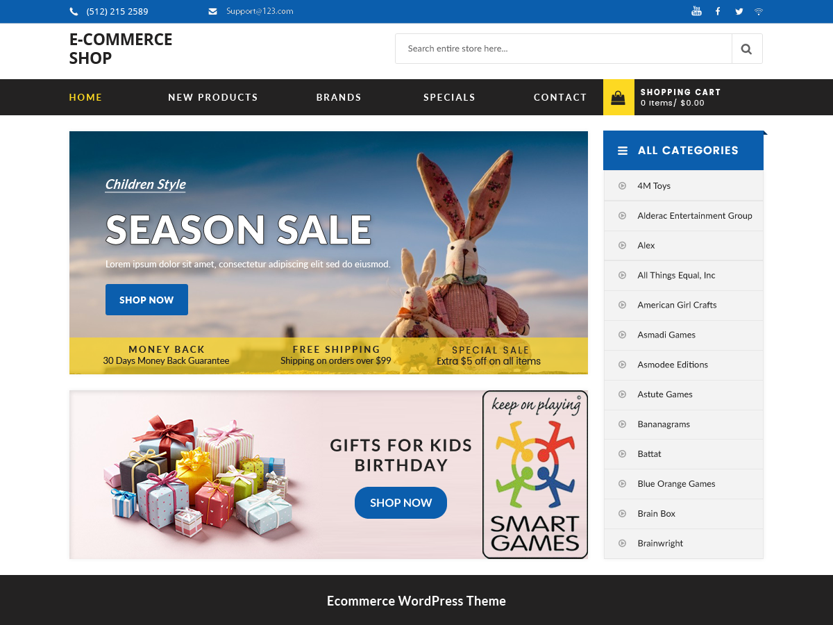 E-commerce Shop screenshot