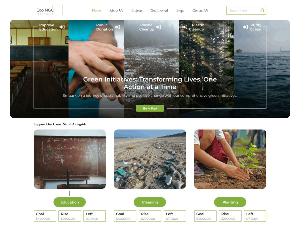 Eco NGO screenshot