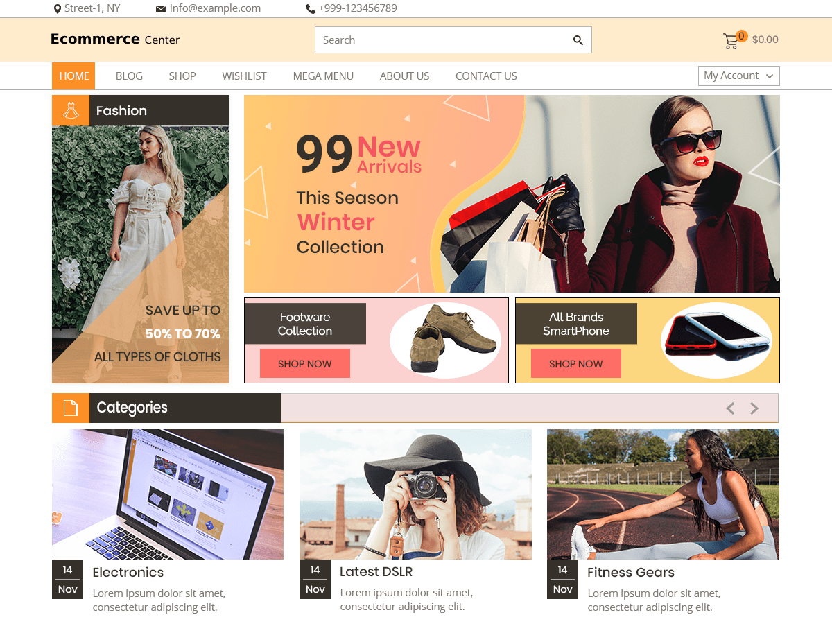 Ecommerce Center screenshot