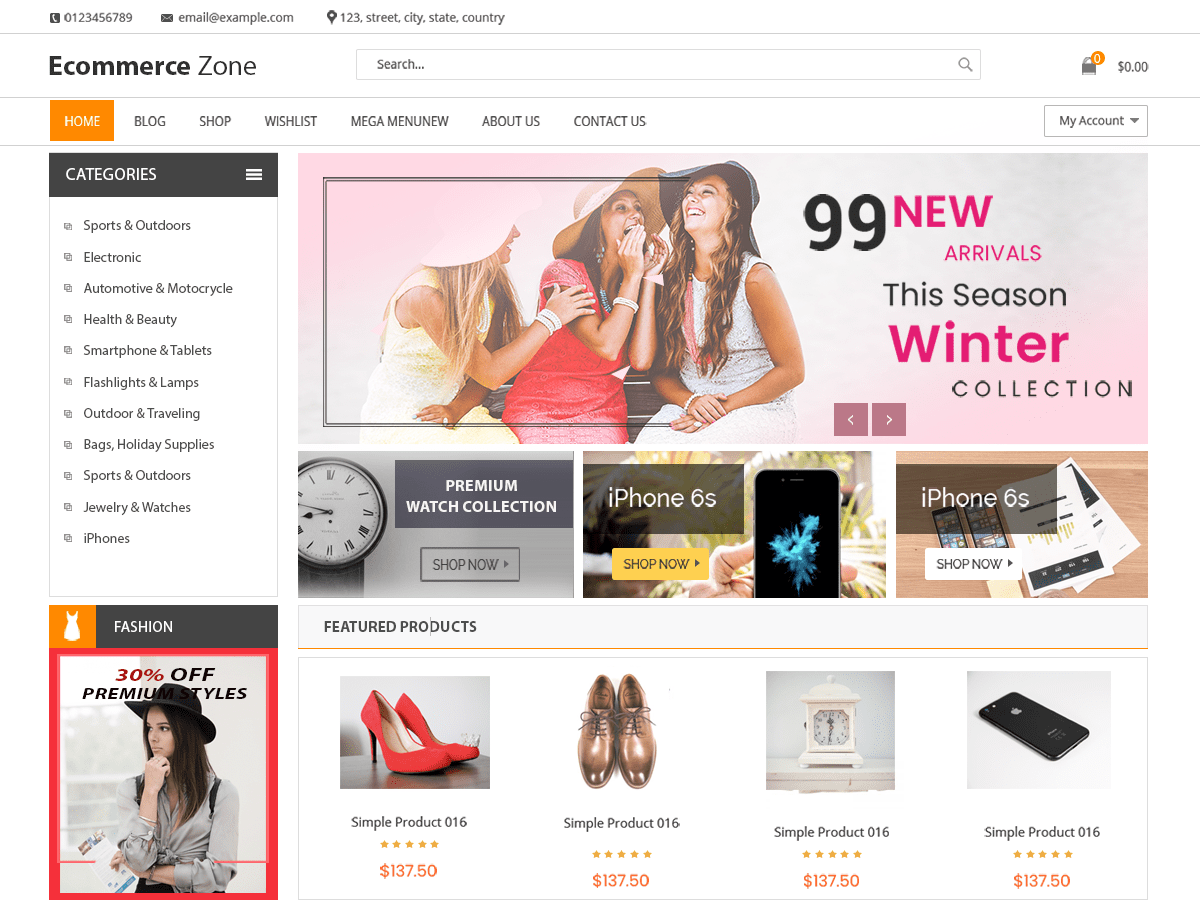 Ecommerce Zone Screenshot