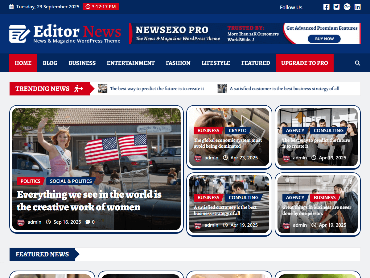 Editor News screenshot
