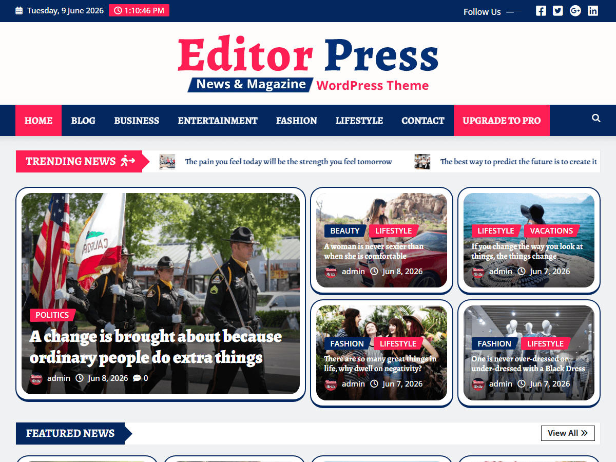 EditorPress running inside a SandyWP sandbox