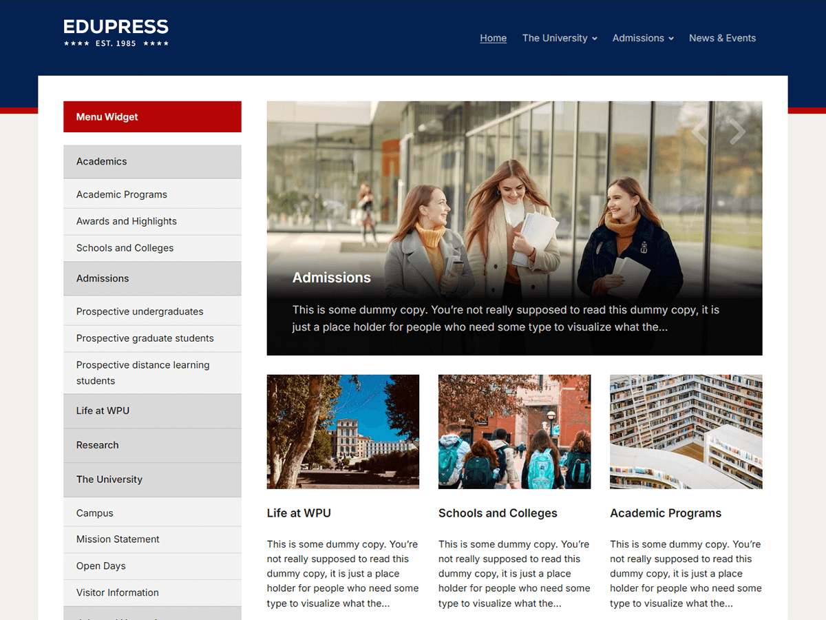 EduPress Screenshot