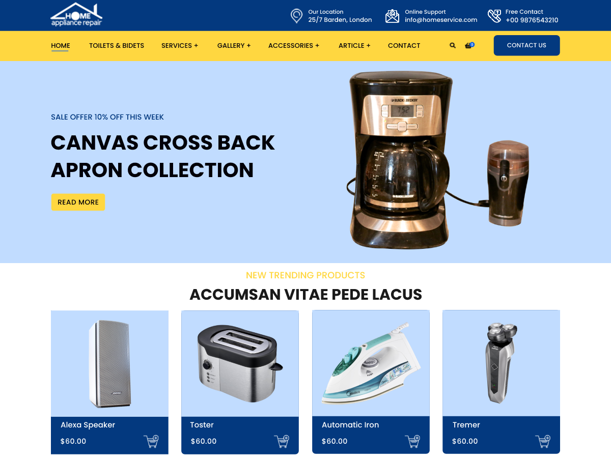 Electrical Home Gadget Screenshot