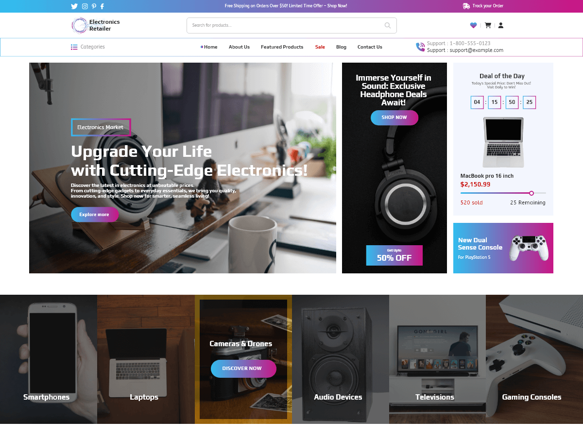 Electronics Retailer screenshot