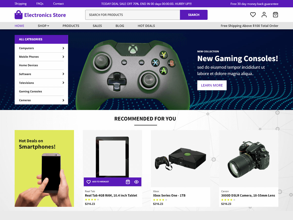 Electronics Store screenshot
