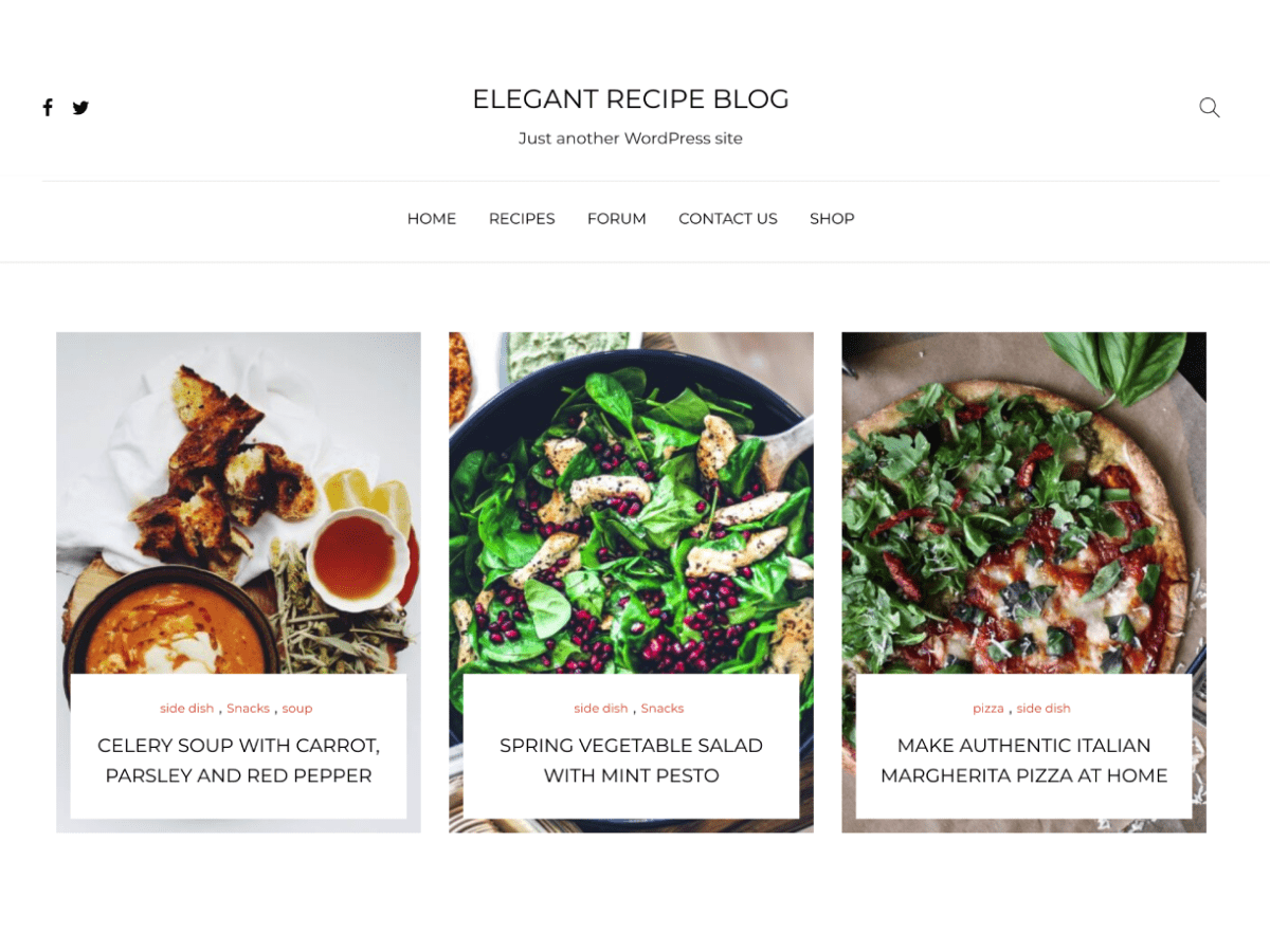 Elegant Recipe Blog