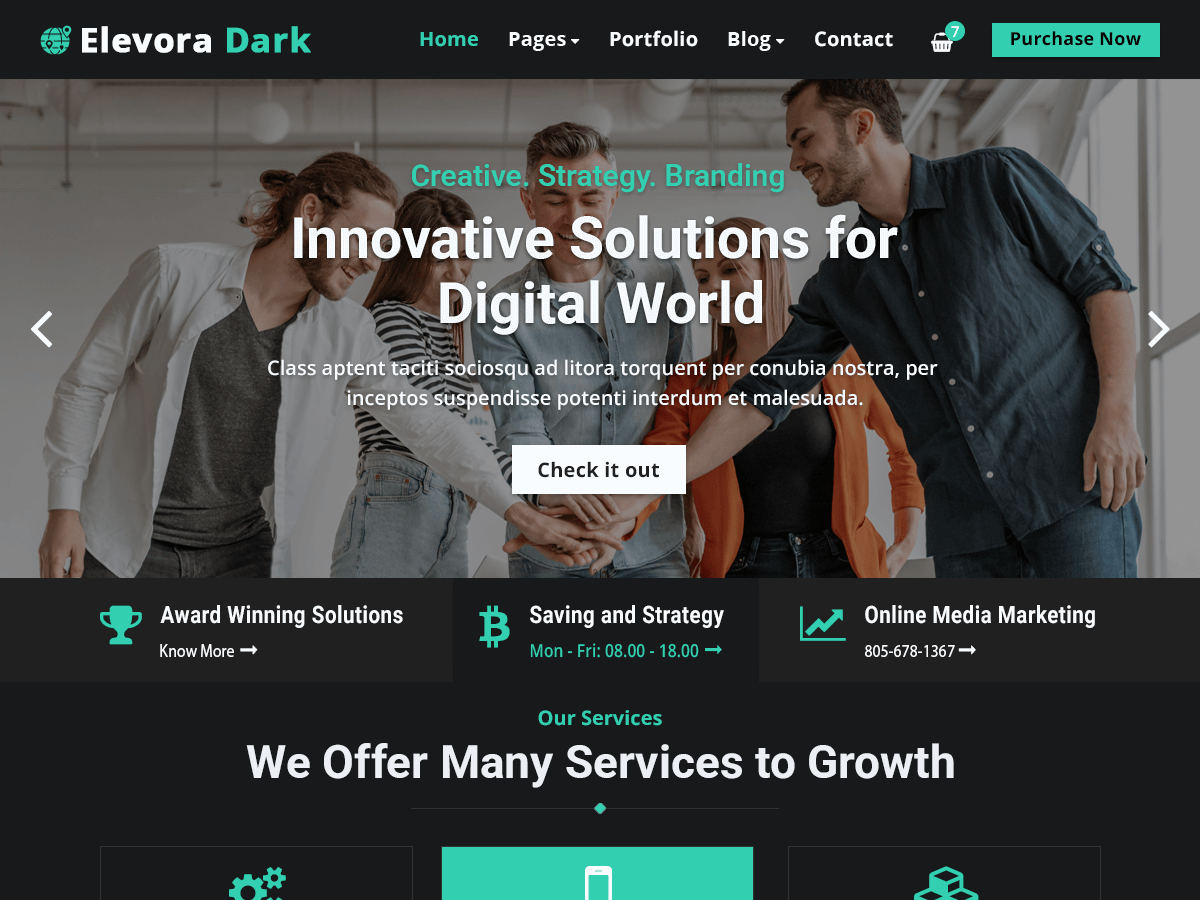 Elevora Dark screenshot
