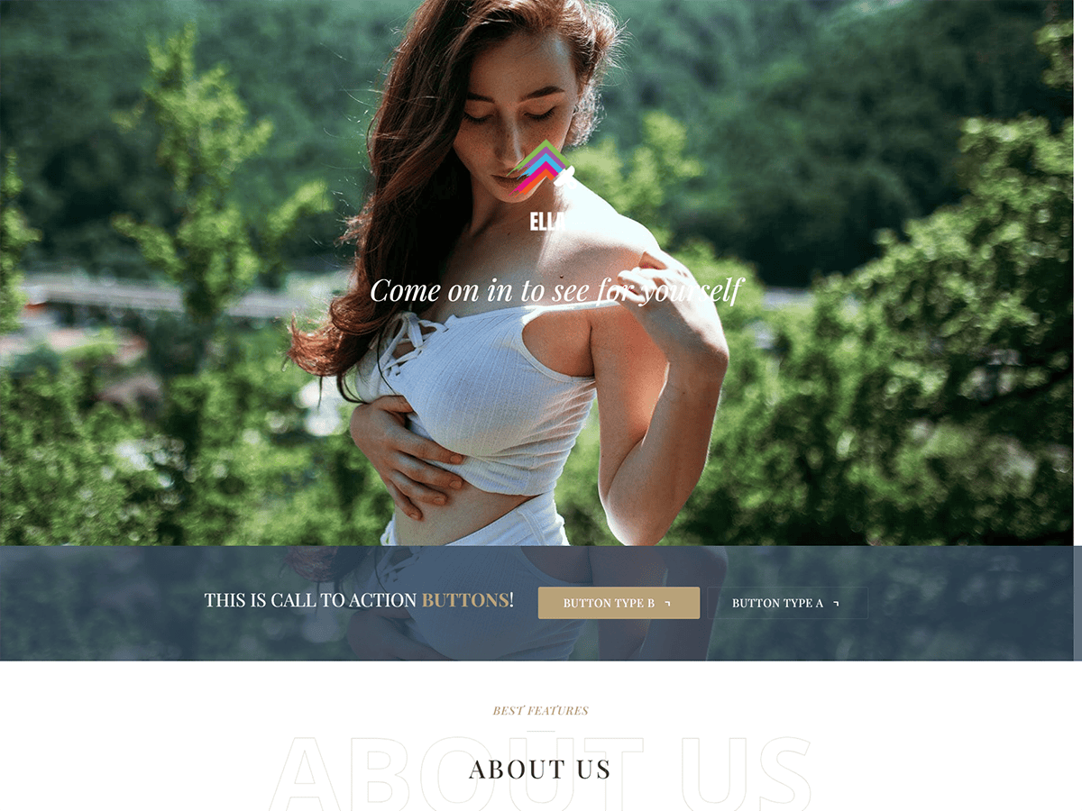 Ella Portfolio One Page screenshot