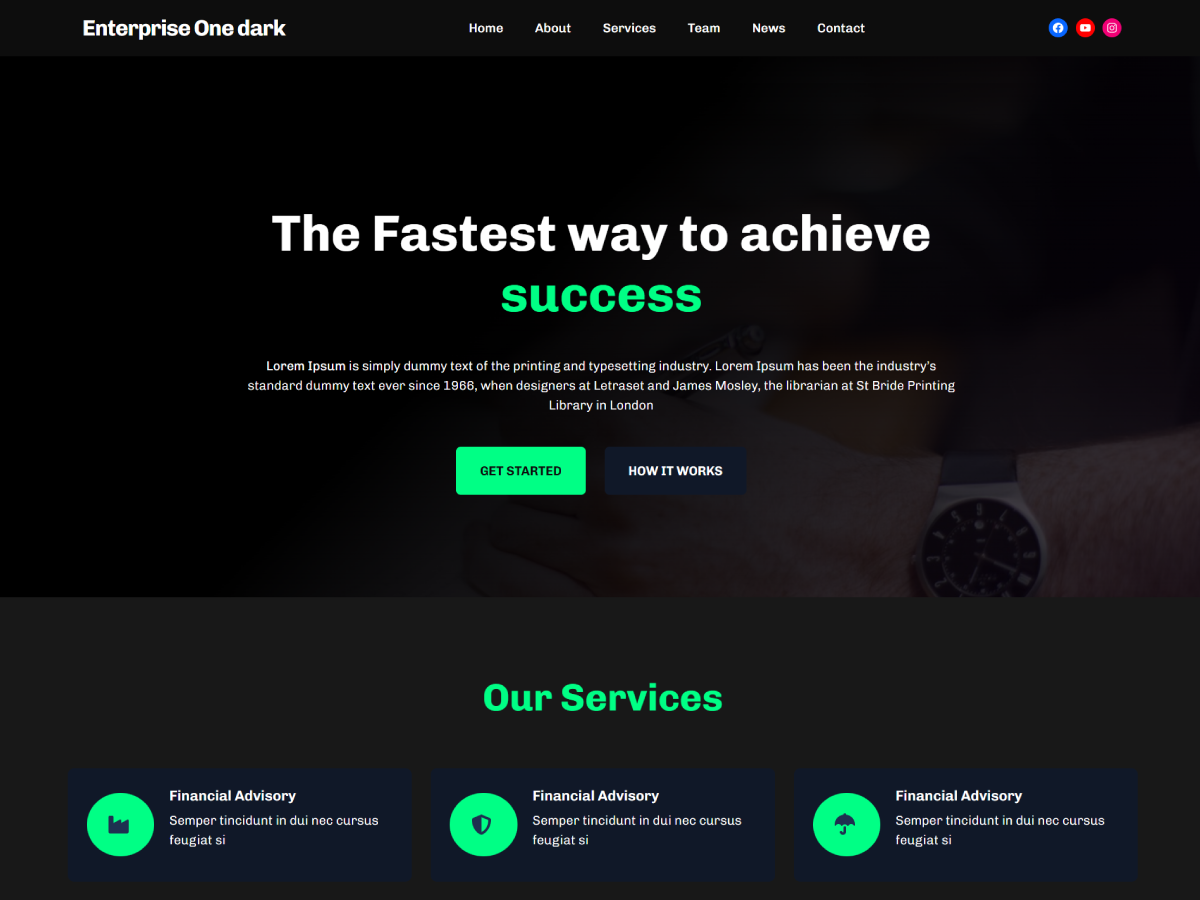 Enterprise One Dark