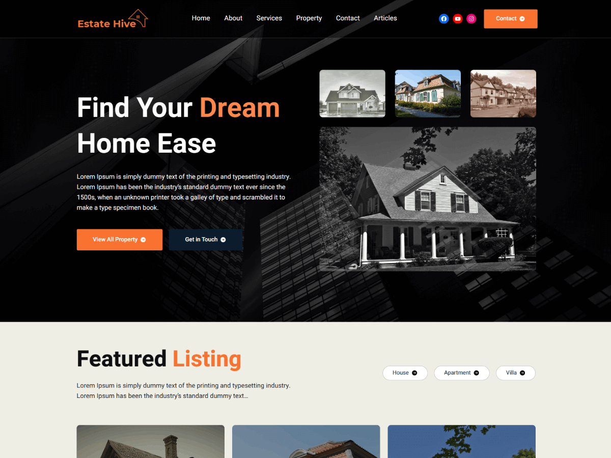 Estate Hive Screenshot