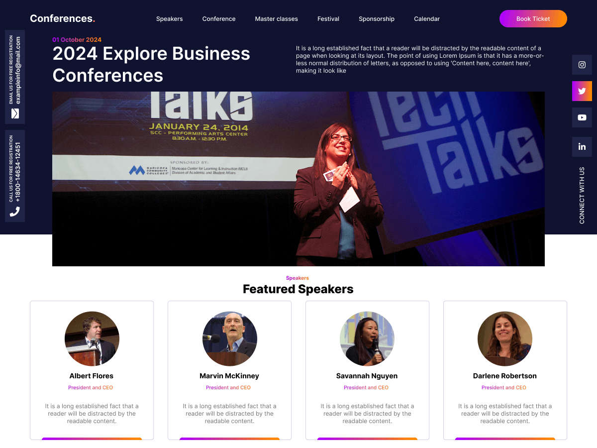 Event Conference screenshot