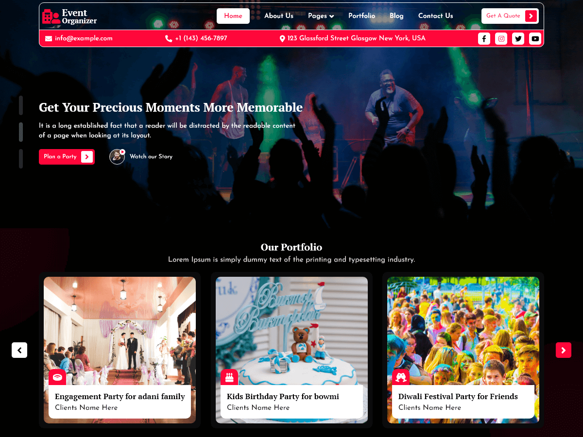 Event Organizer Elemento screenshot