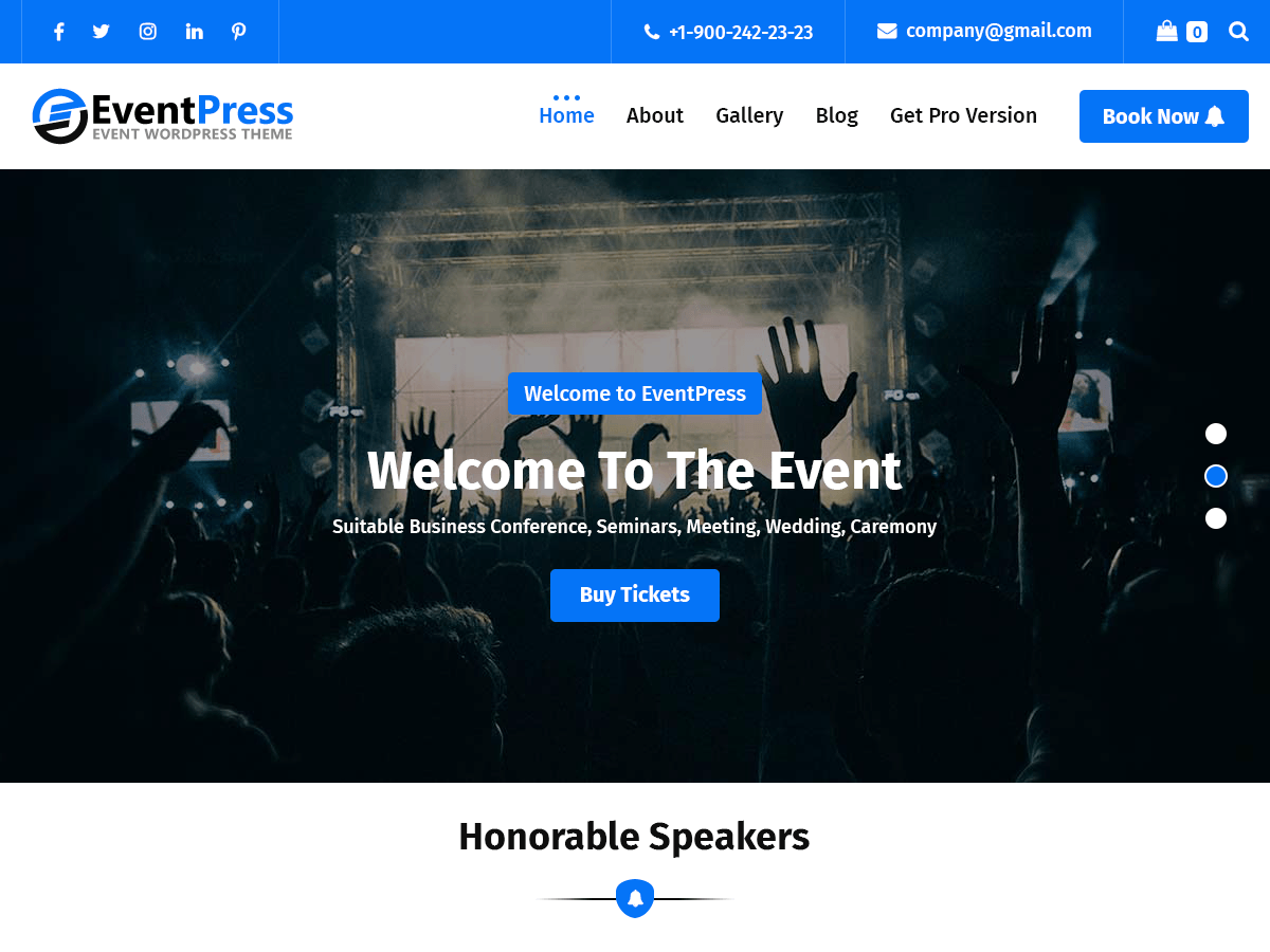 EventPress screenshot