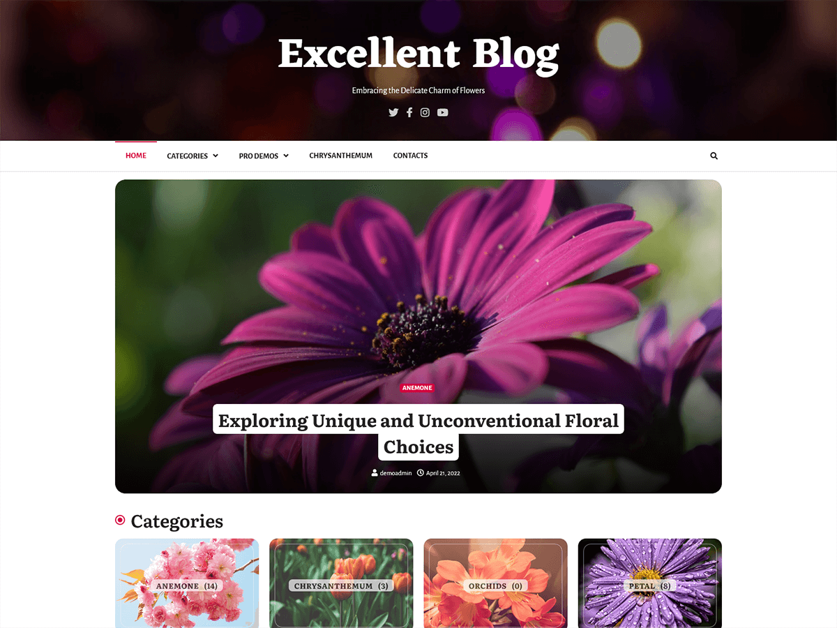 Excellent Blog screenshot