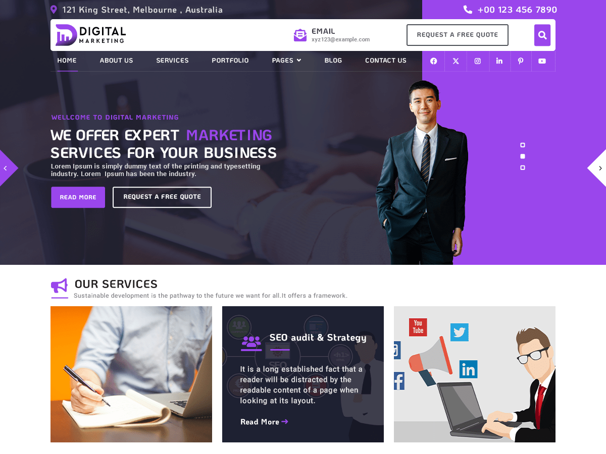 Expert Digital Agency screenshot