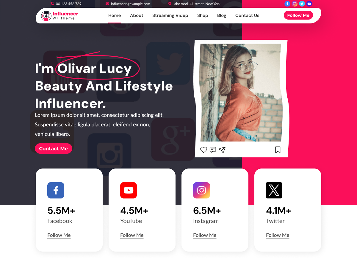 Expert Influencer Agency screenshot