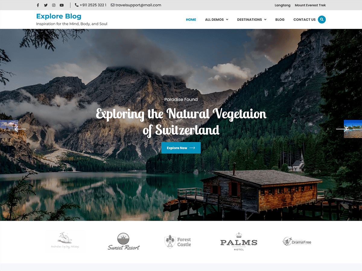 Explore Blog screenshot