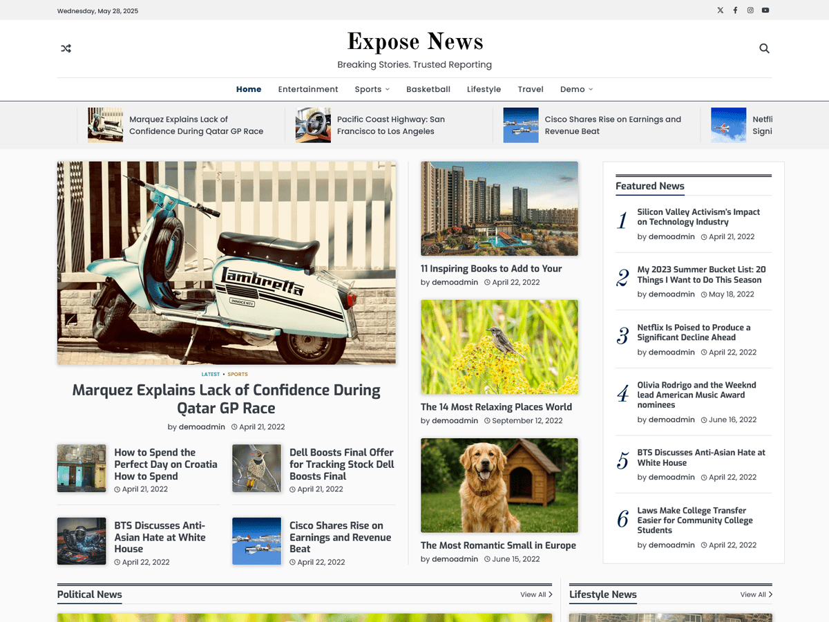 Expose News Screenshot