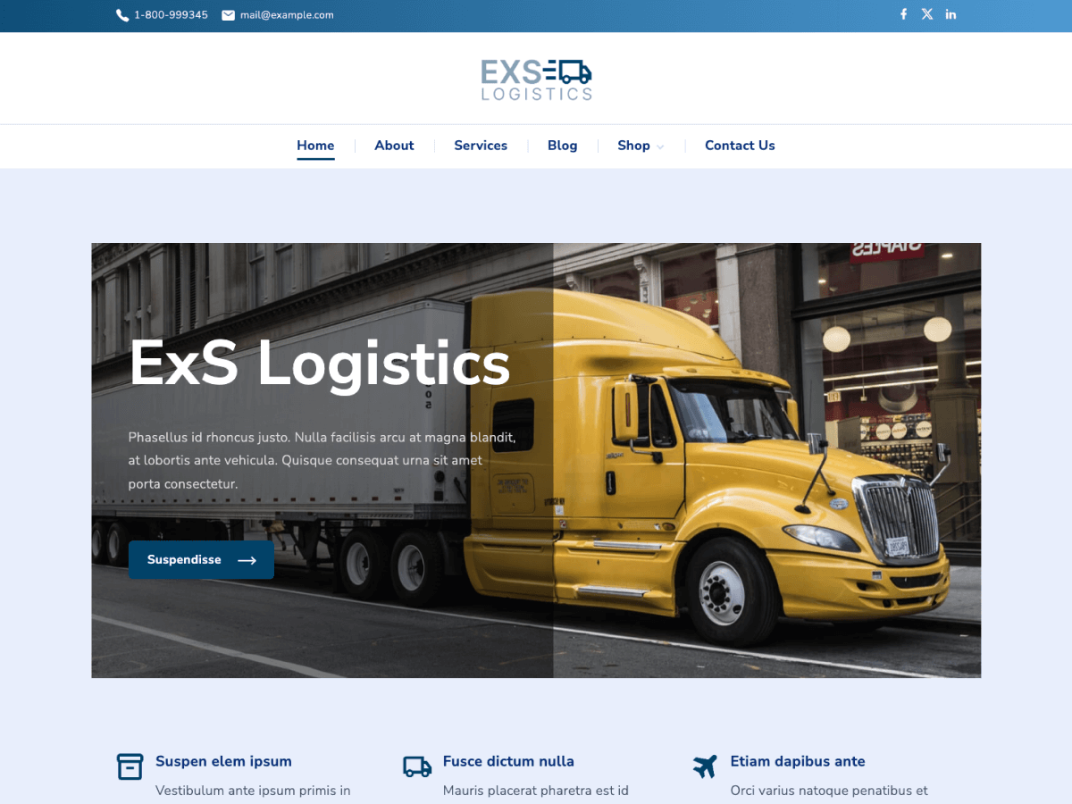 ExS Logistics Screenshot