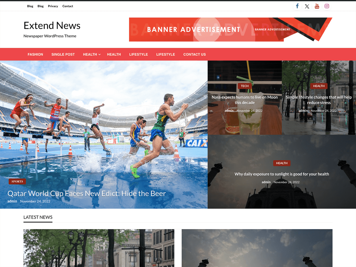 Extend Newspaper screenshot