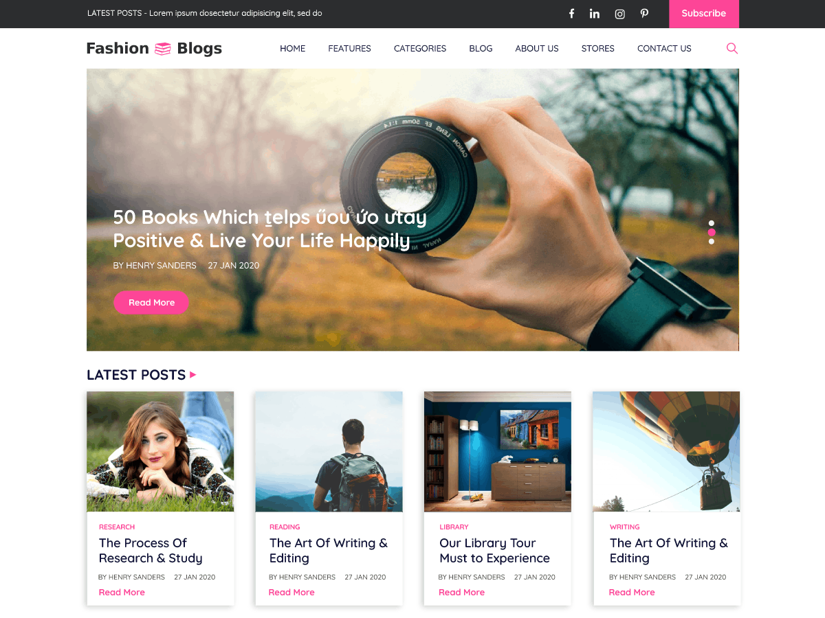 Fashion Blogs screenshot