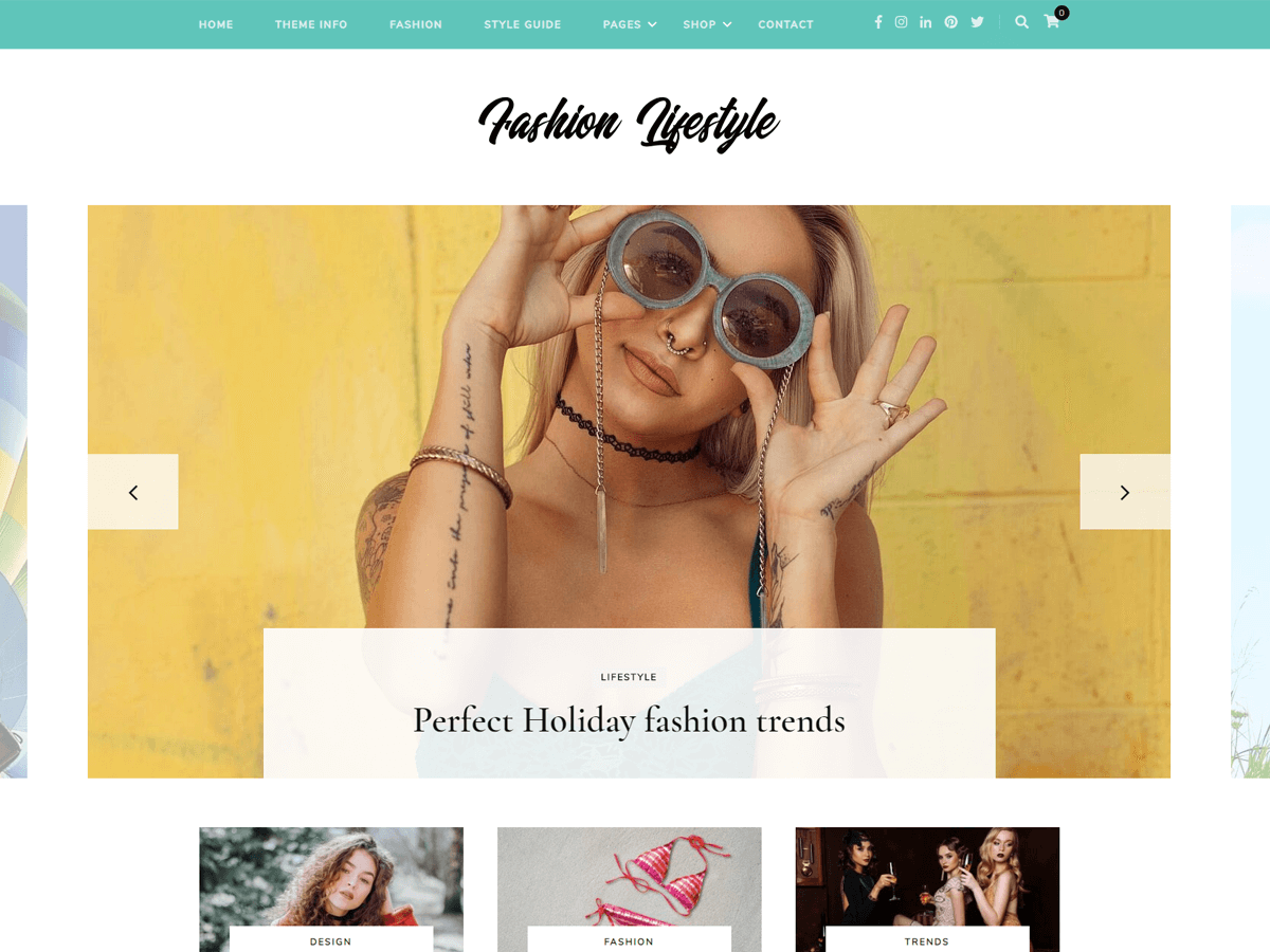 Fashion Lifestyle WordPress Theme by themeansar