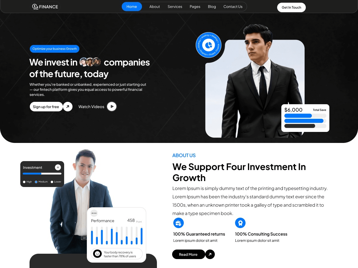 Finix Investment Firm screenshot