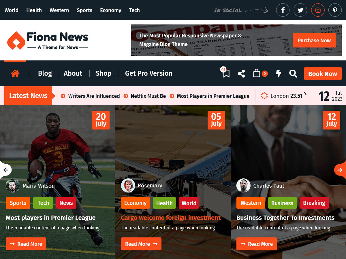 Fiona News screenshot