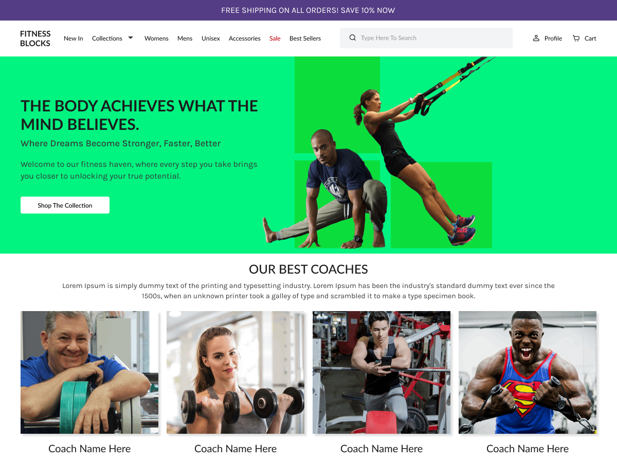 Fitness Blocks screenshot