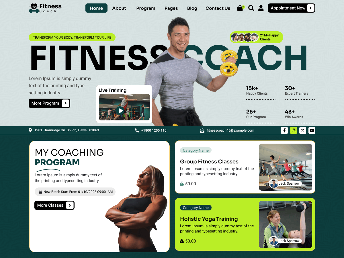 Fitness Gym Coach Screenshot