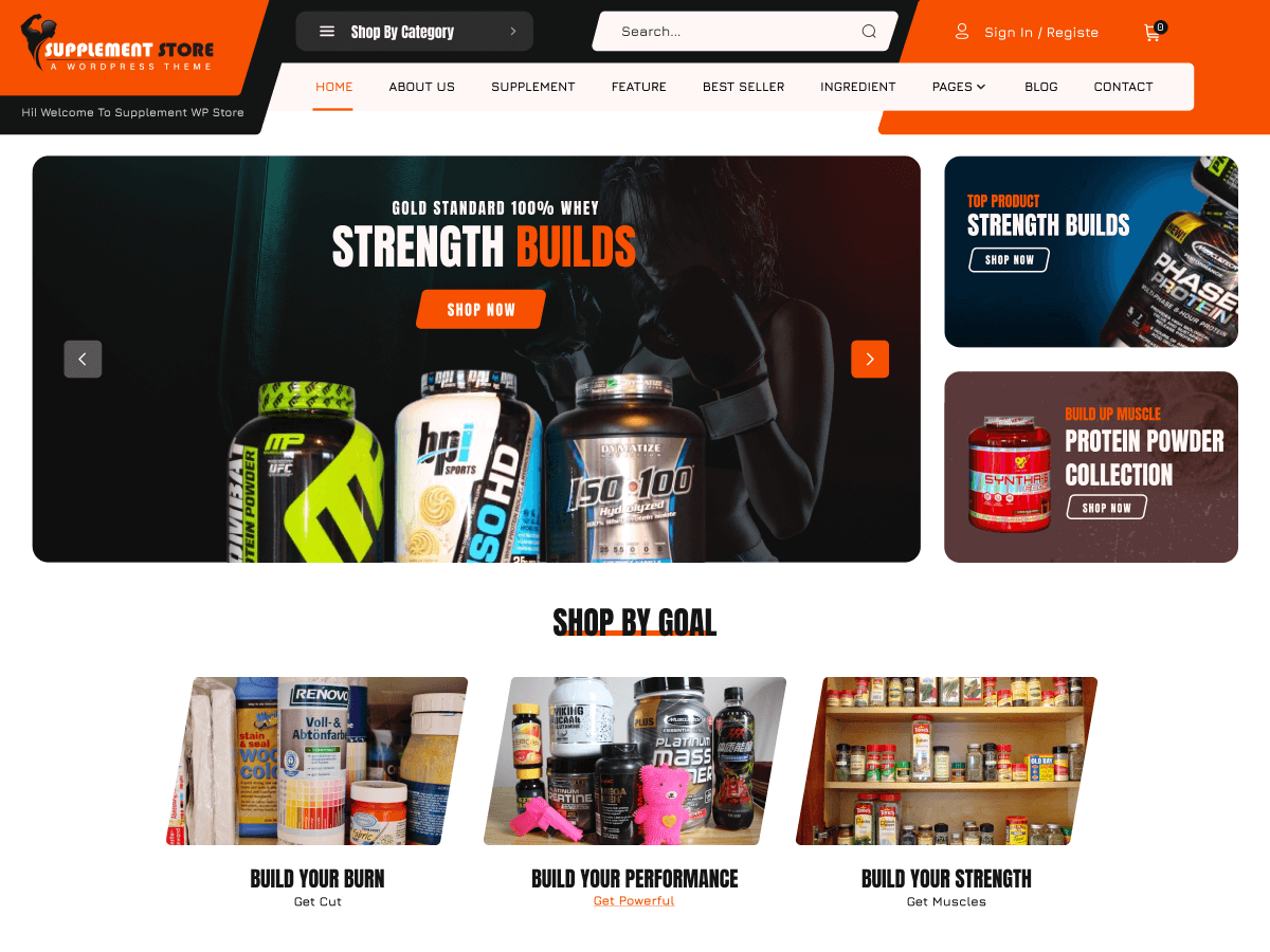 Fitness Supplement Store screenshot