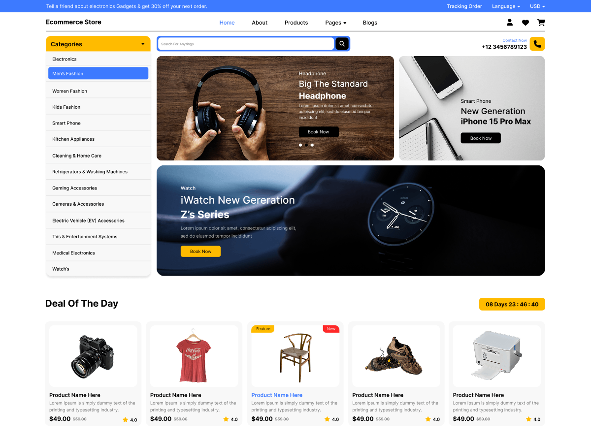 Flex Ecommerce Store Screenshot