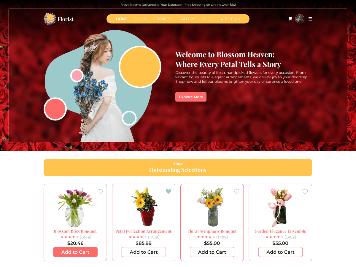 Florist Elementor screenshot